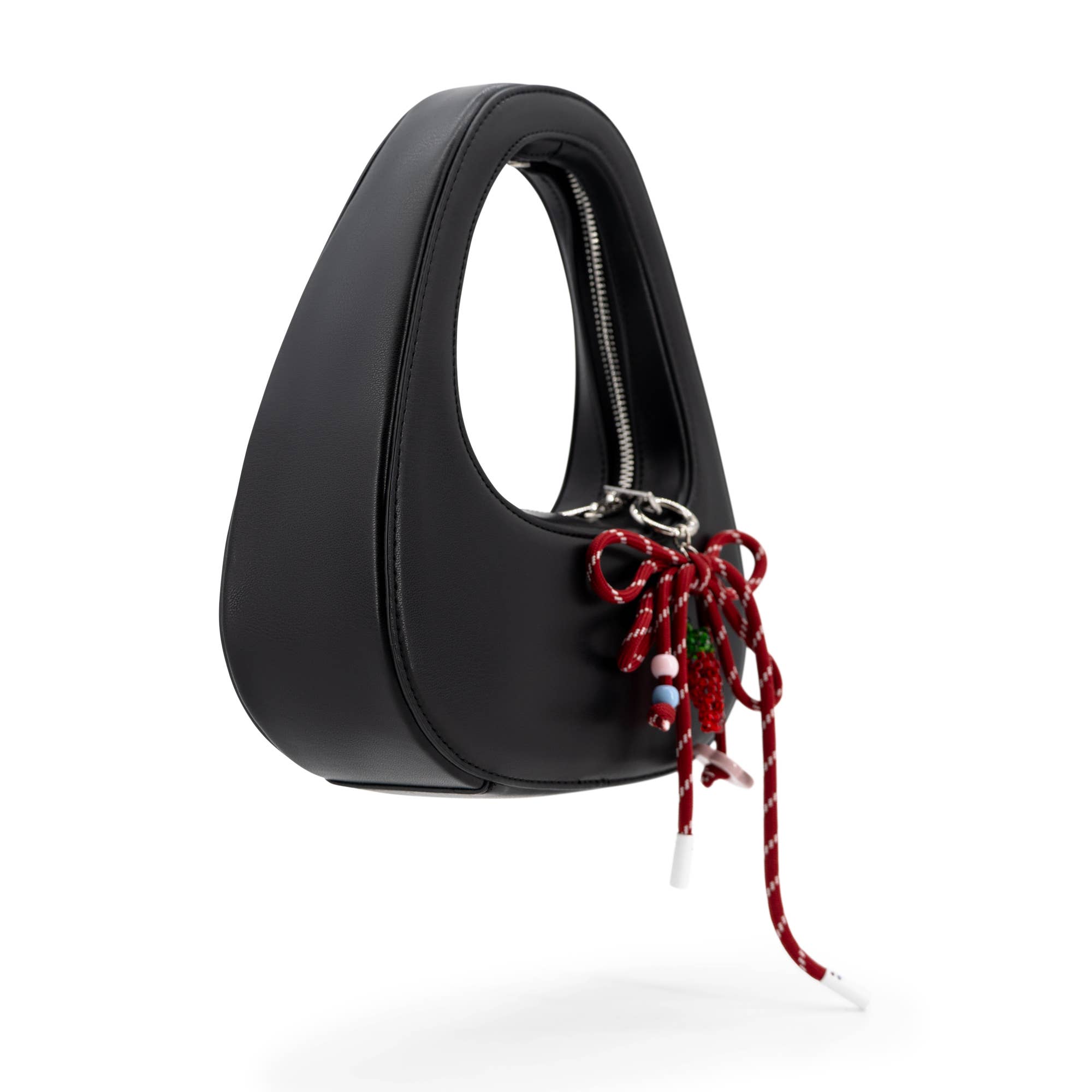 The Halo Bow Vegan Leather Charmed Clutch Bag
