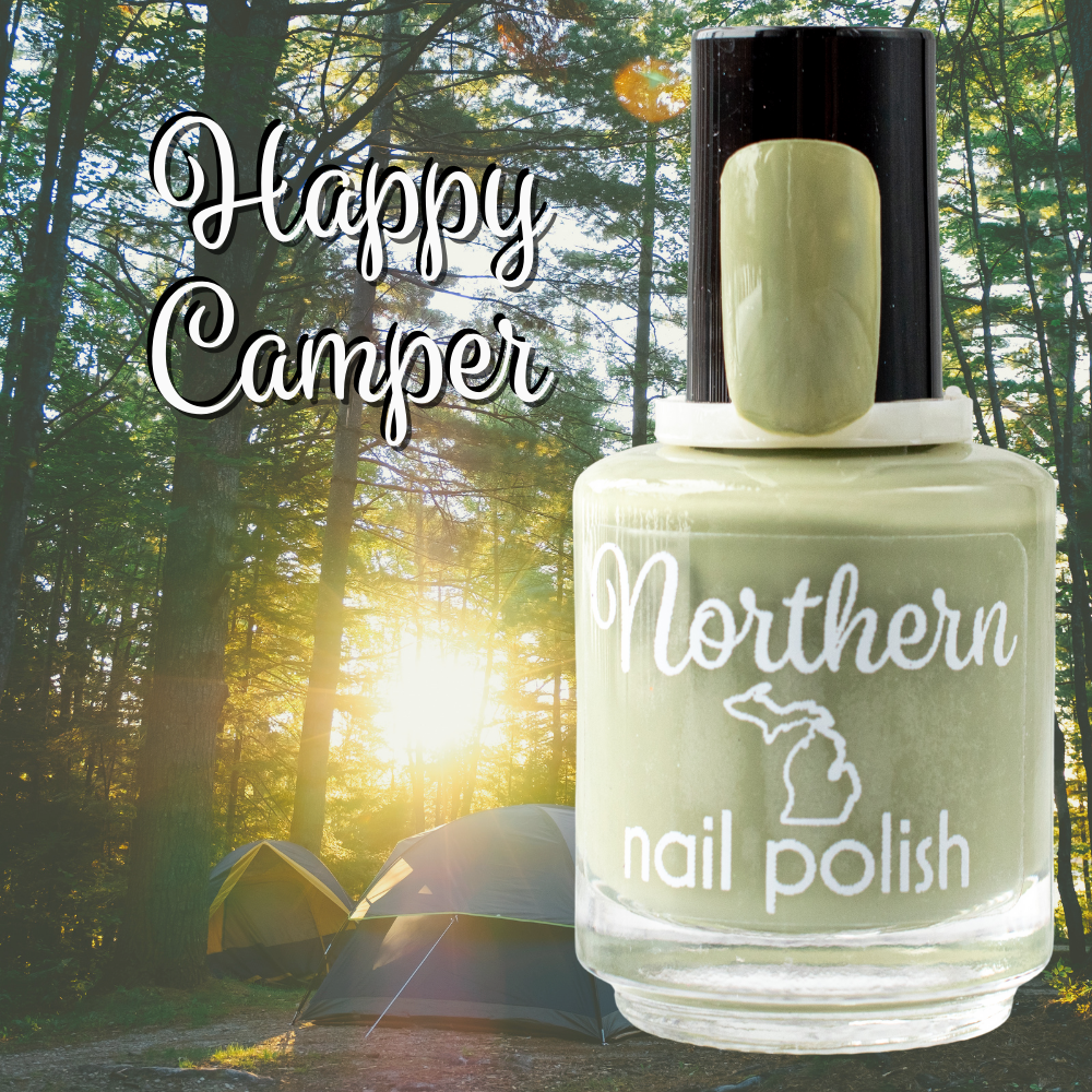 Happy Camper ~ Nail Polish Vegan Cruelty & Toxin Free Green