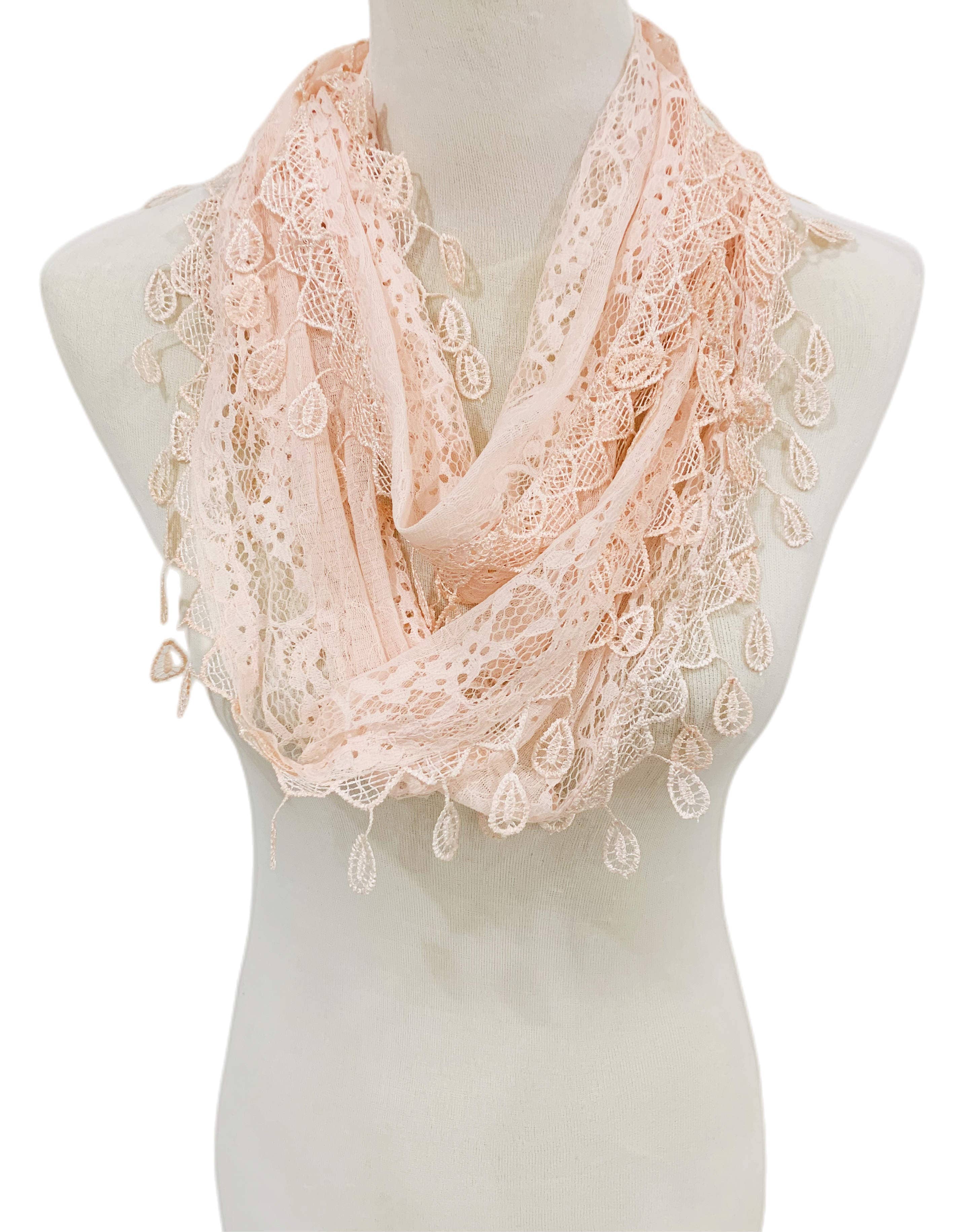 JC014906 Gorgeous Elegant lace Infinity Scarf