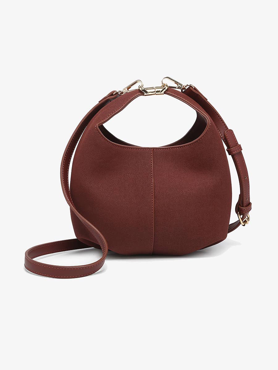 M2730 Elena Convertible Suede Crossbody Bag