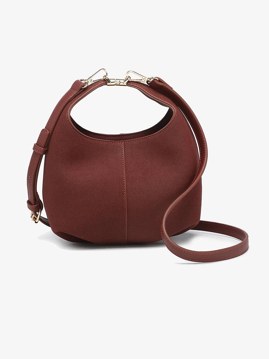 M2730 Elena Convertible Suede Crossbody Bag