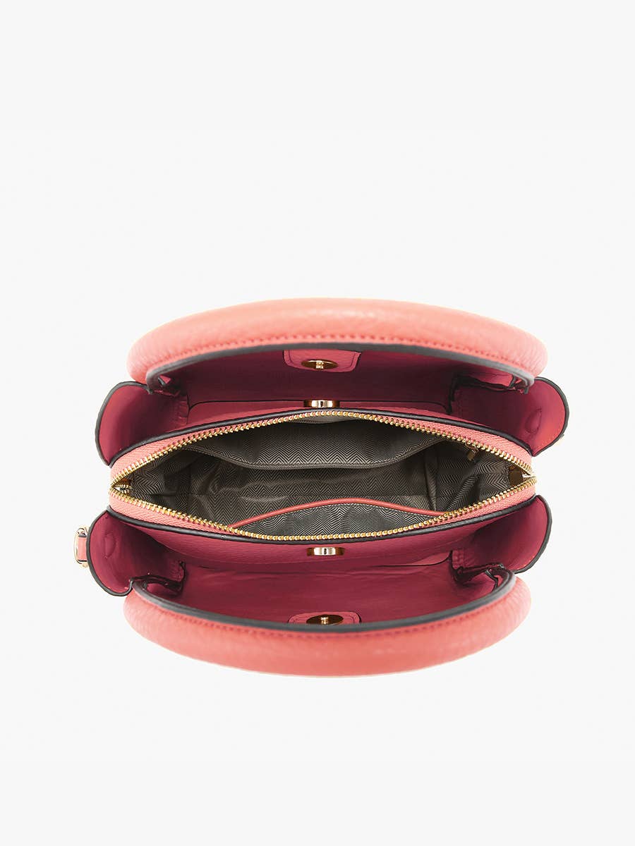 M2533 Ruby 3-Compartment Satchel w/ Dual Handles
