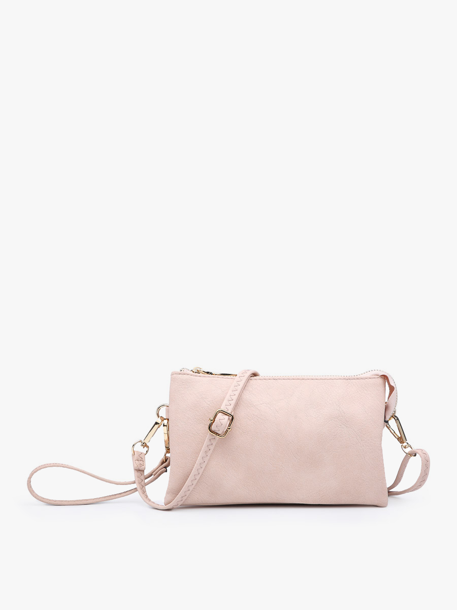 M013 Riley Monogrammable 3 Compartment Crossbody/Wristlet