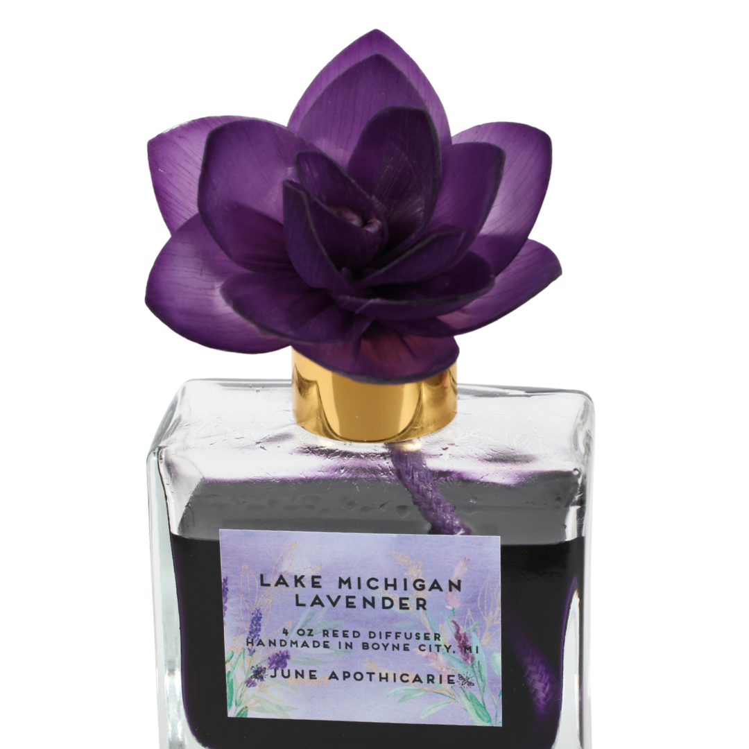 Lake Michigan Lavender 4 oz Luxury Reed Diffuser