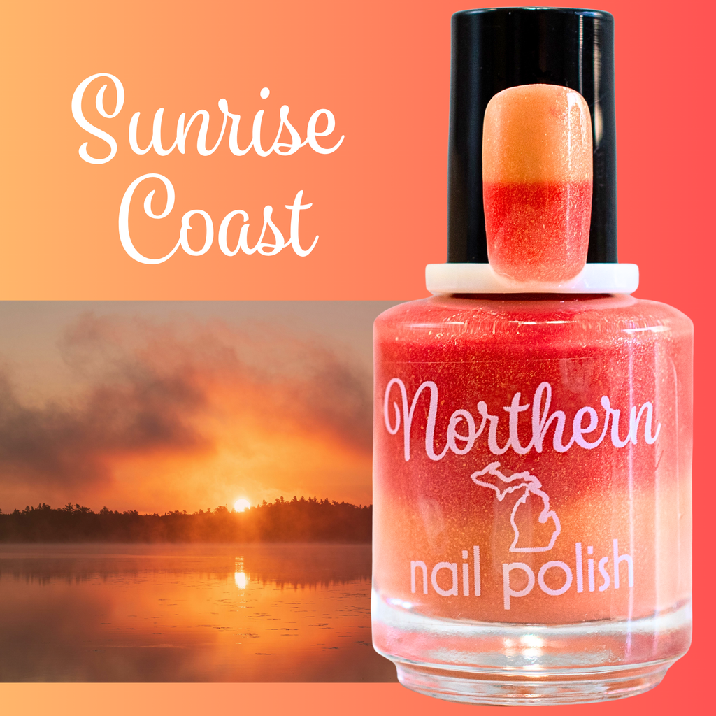 Sunrise Coast ~ Nail Polish Mood Color-Changing Thermal