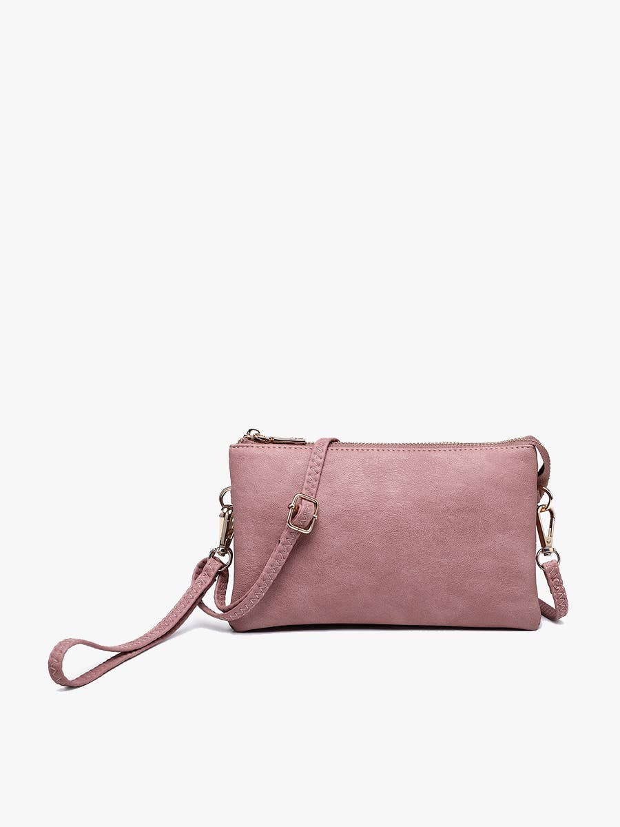 M013 Riley Monogrammable 3 Compartment Crossbody/Wristlet