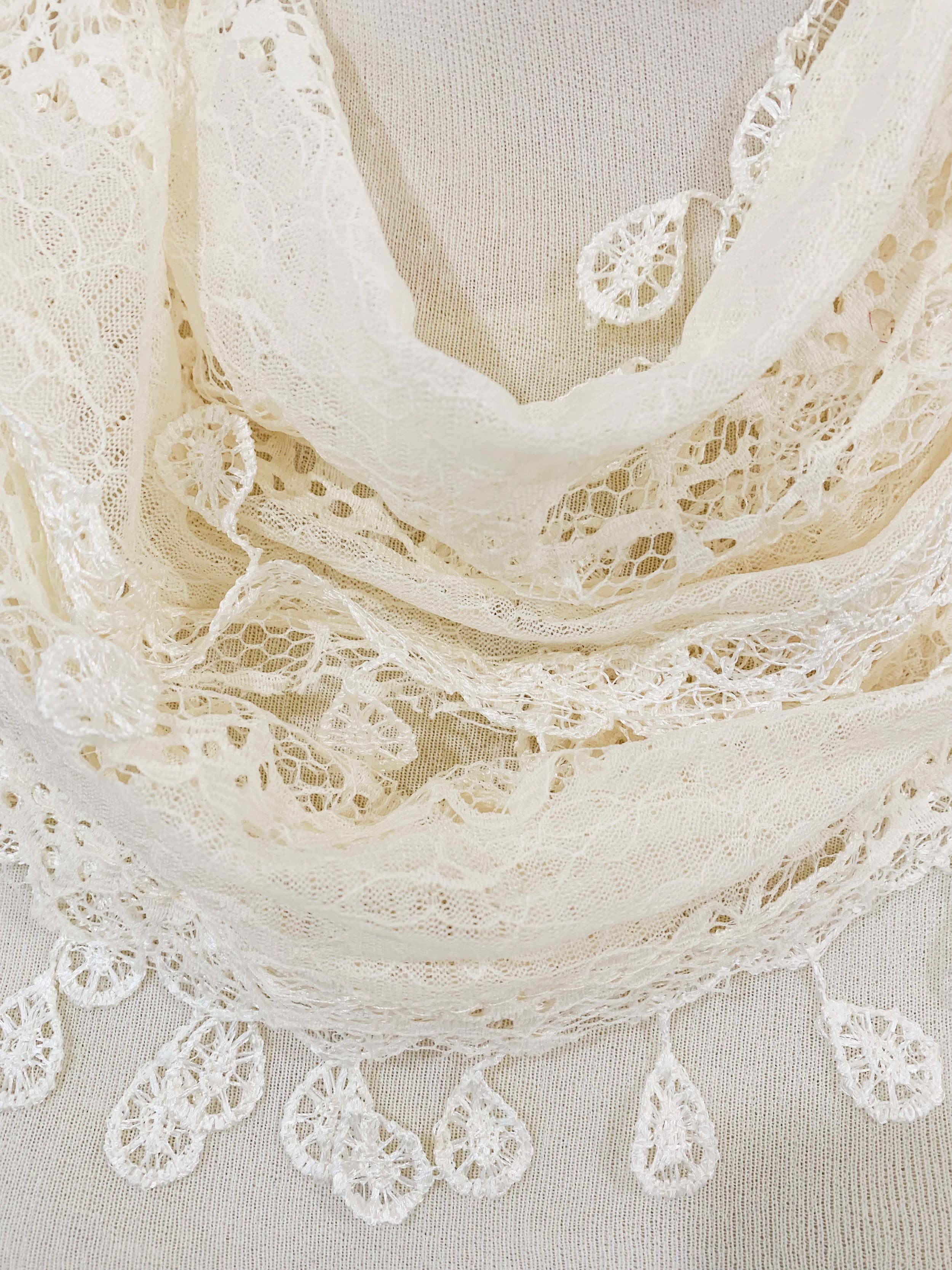 JC014906 Gorgeous Elegant lace Infinity Scarf