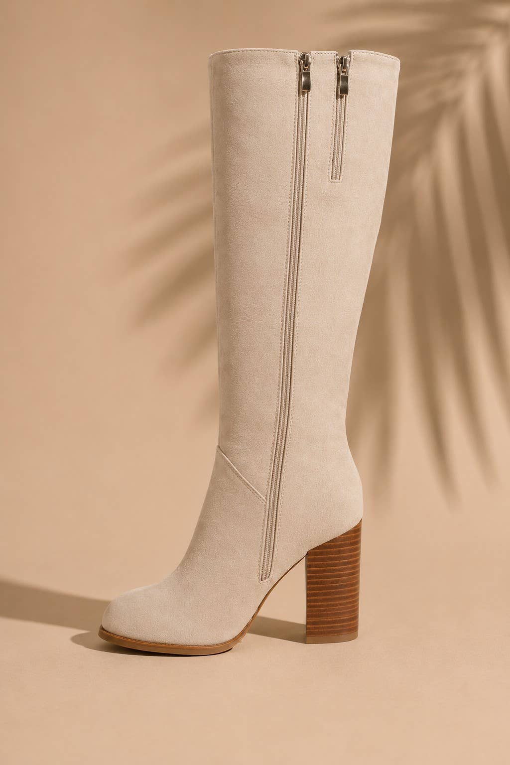 Pierre Dumas Classic Knee High Round Toe Block Heel Tall Fall Boot