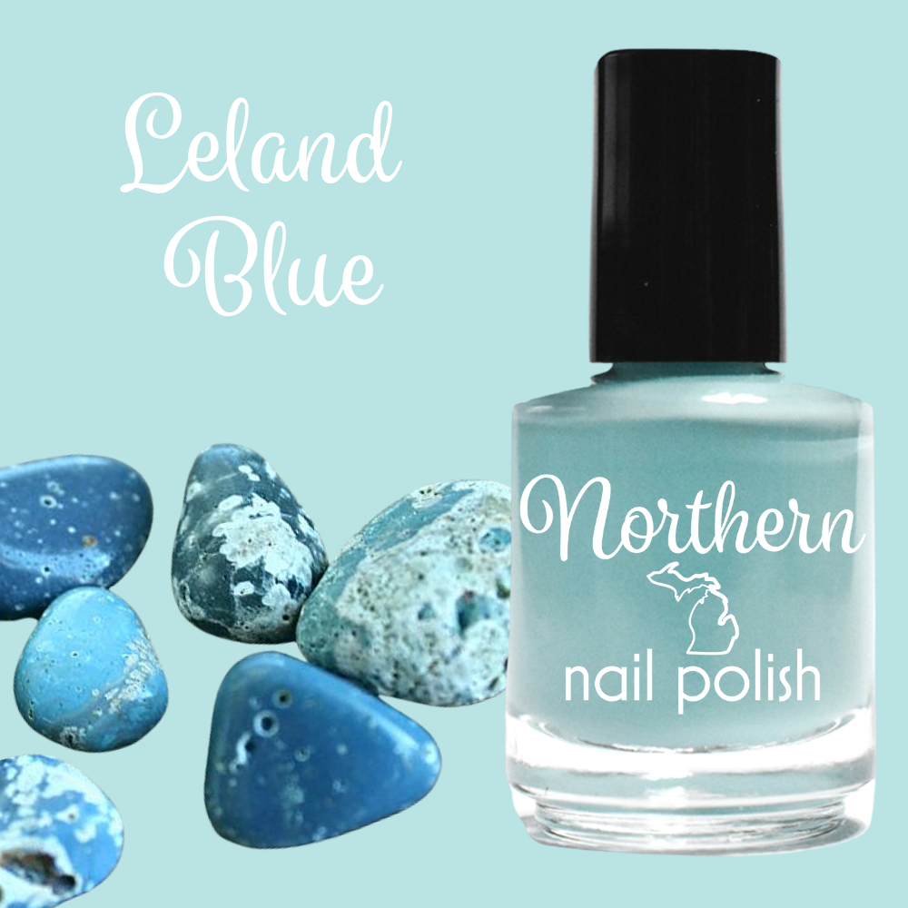Leland Blue ~ Nail Polish Turquoise Creme Toxin Free Vegan Eco