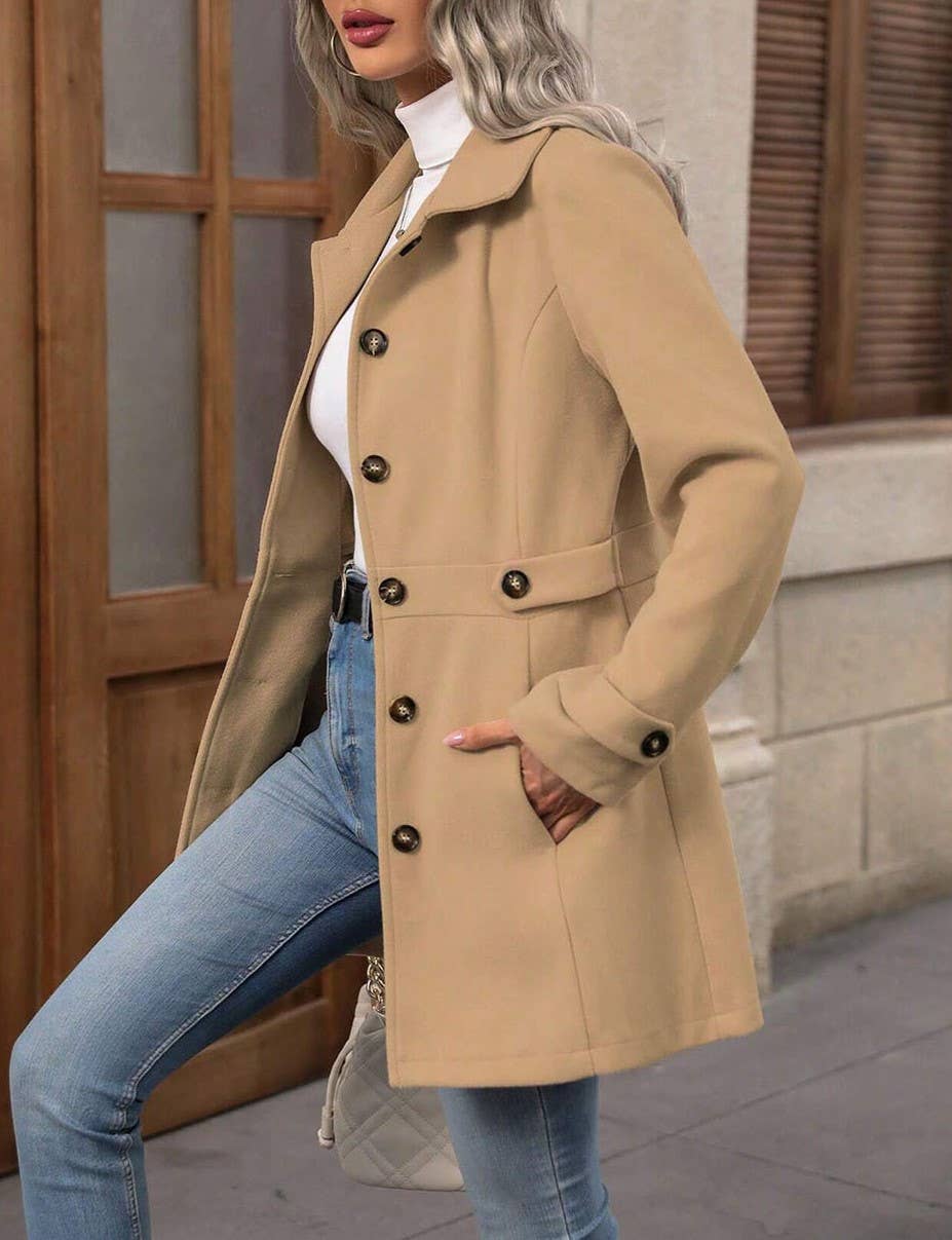 Lapel Suit Neckline Slim Fit Thin Coat Jacket