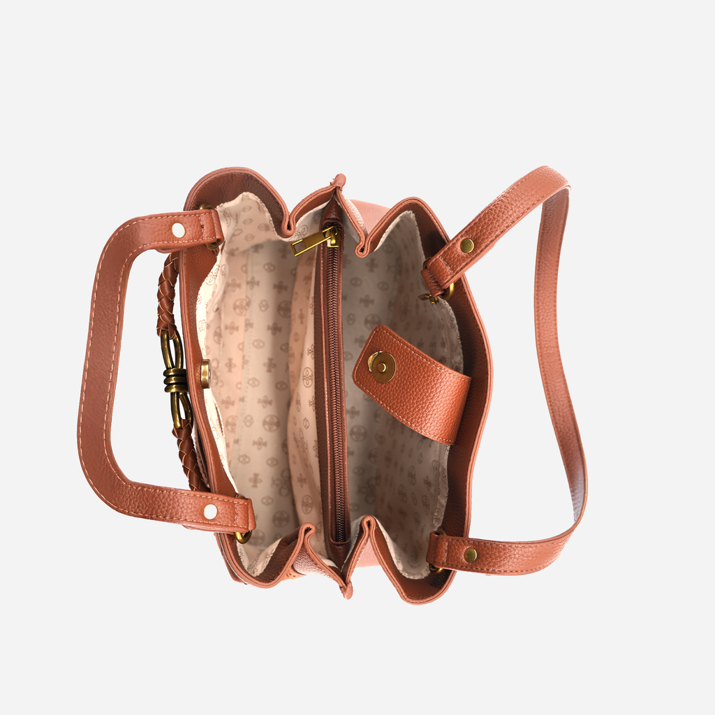 Velvet Knot Quilted Shoulder Women's Tote Bag
