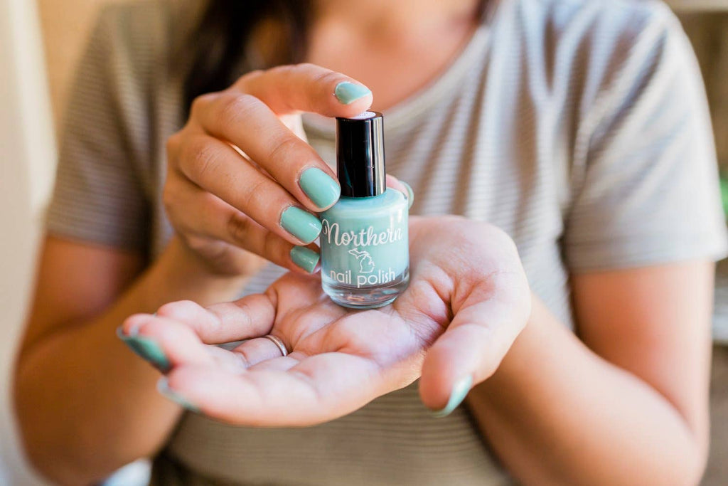 Leland Blue ~ Nail Polish Turquoise Creme Toxin Free Vegan Eco
