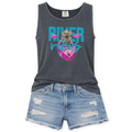 River Vibes Summer Graphic Comfort Colors Tank Top