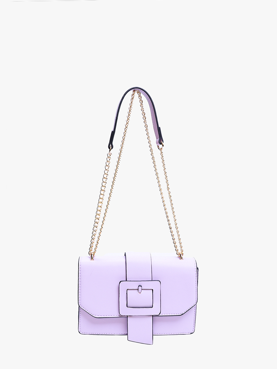 PP2030 Phoebe Buckle Crossbody Bag w/ Chain