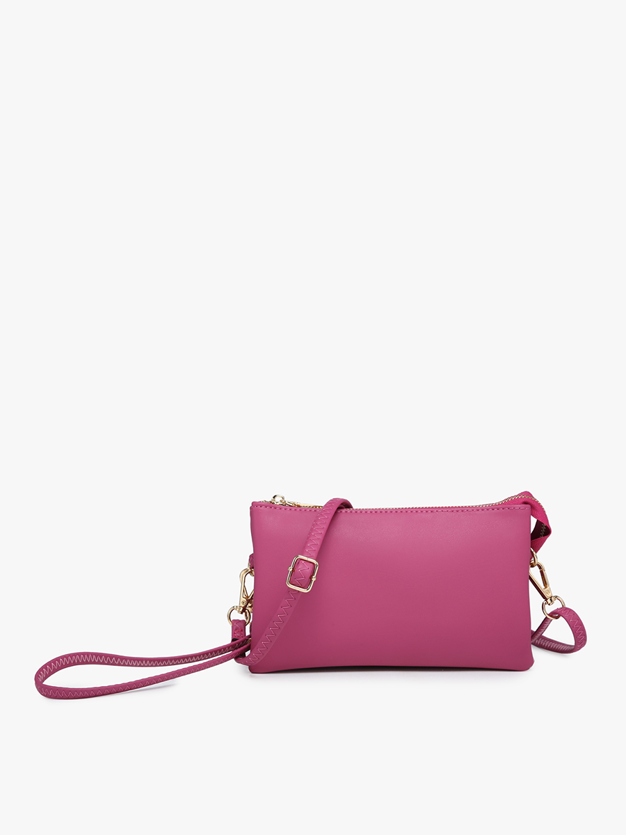M013 Riley Monogrammable 3 Compartment Crossbody/Wristlet