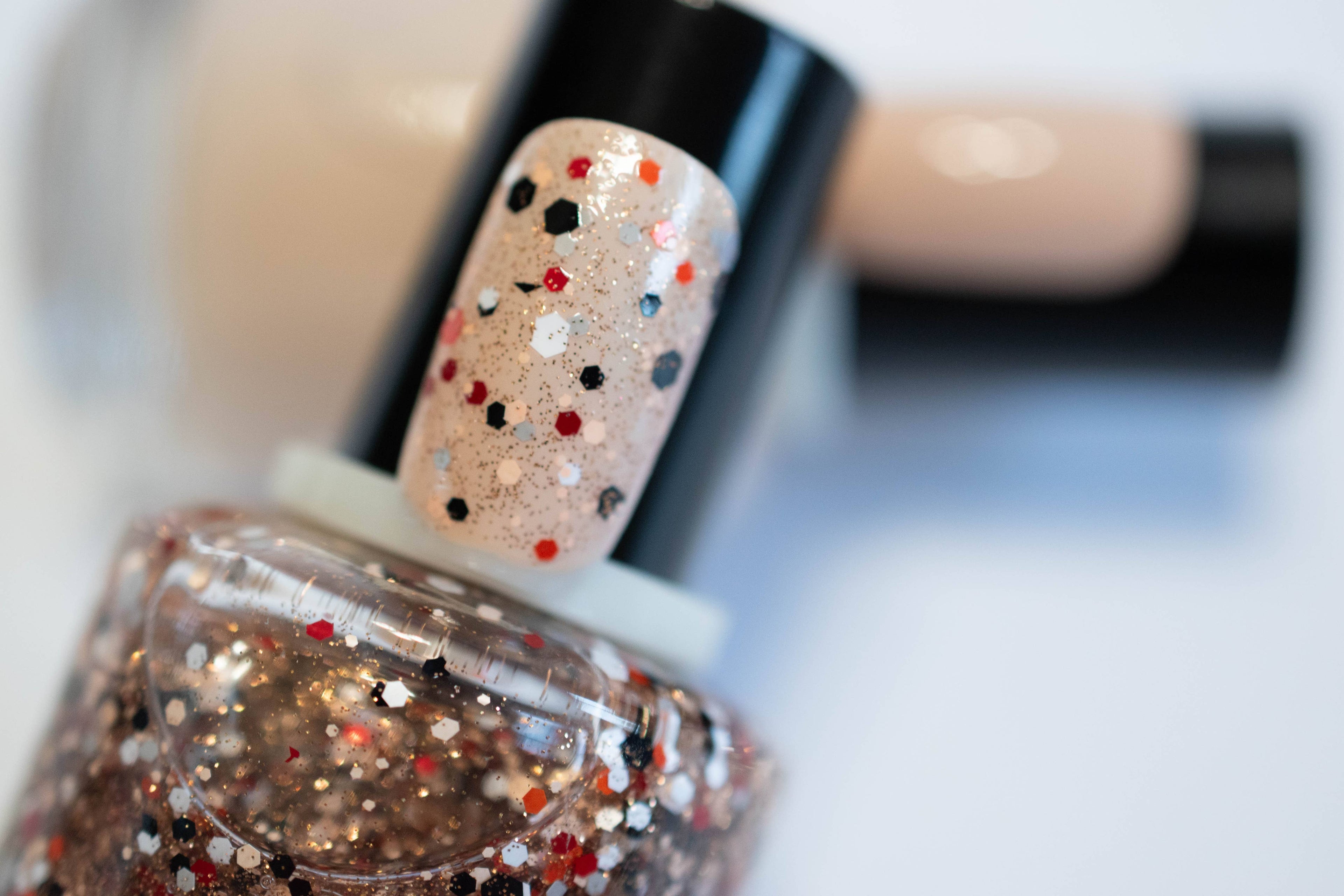 Pudding Stone ~ Nail Polish Vegan Michigan Rocks Glitter Non