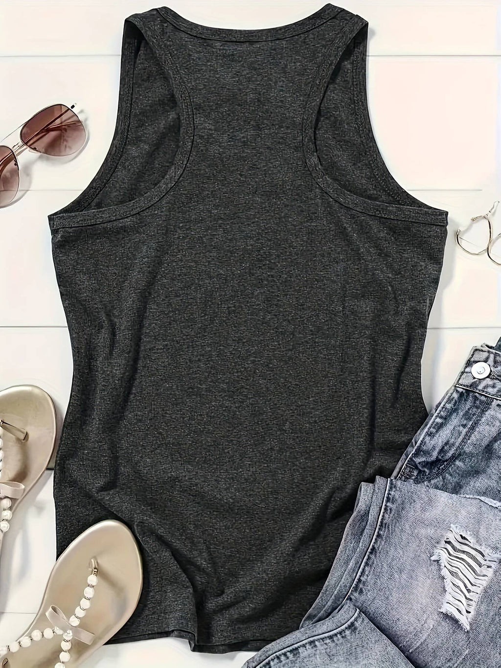 Sunrise over the mountains graphic tank top