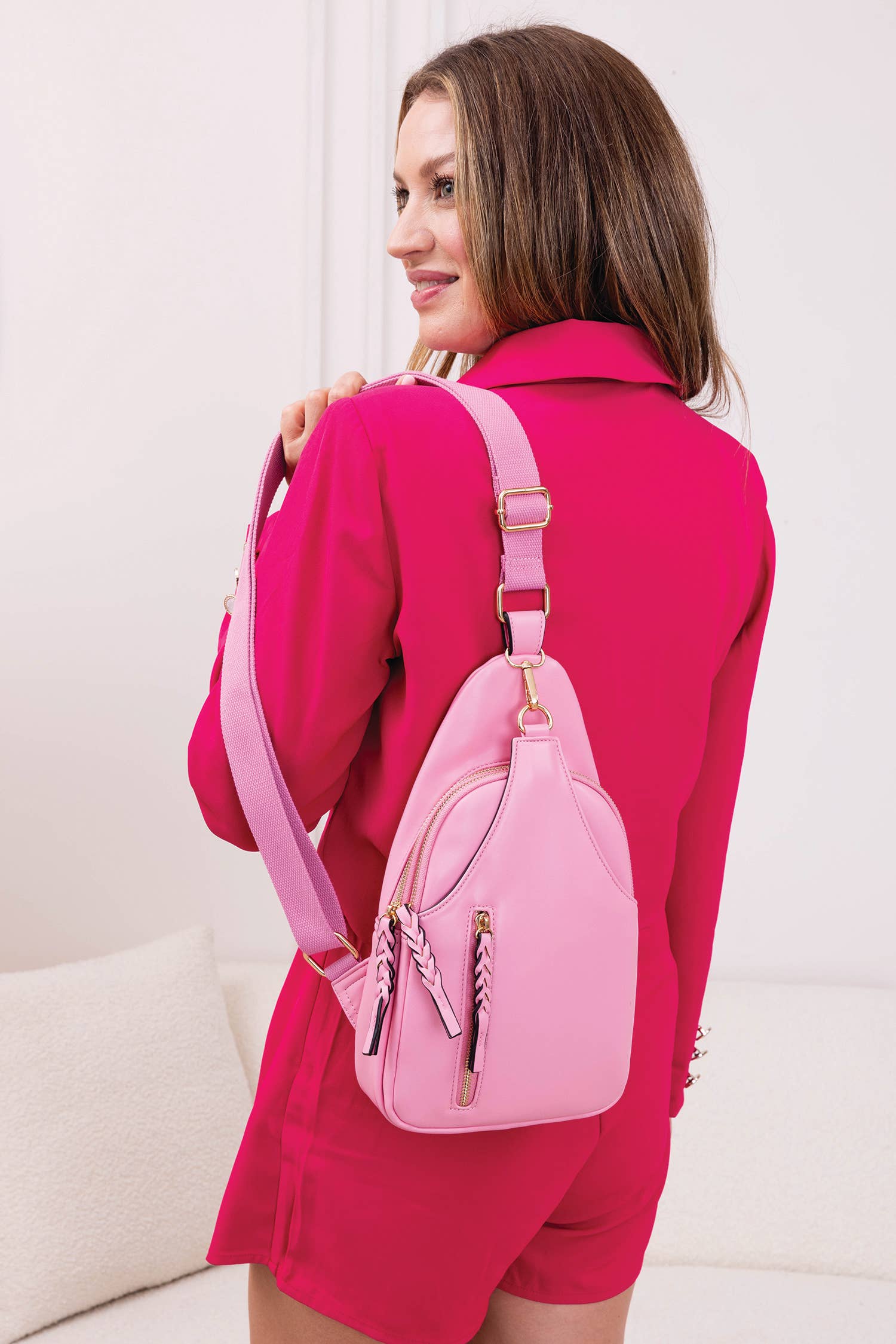 M2342 Nikki Dual Compartment Crossbody Sling Bag
