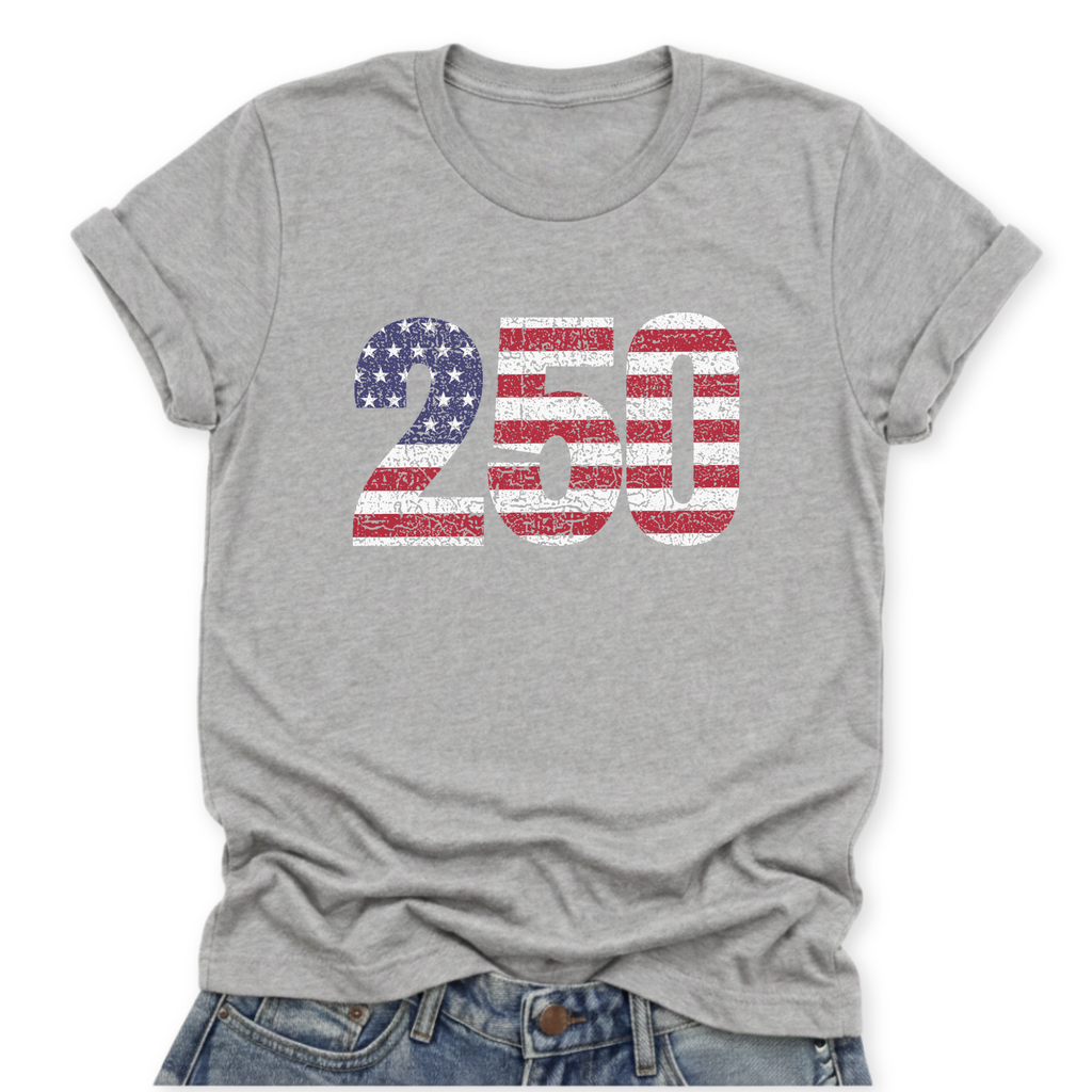 250 American Flag 4th of July Graphic Tee | Summer 2026