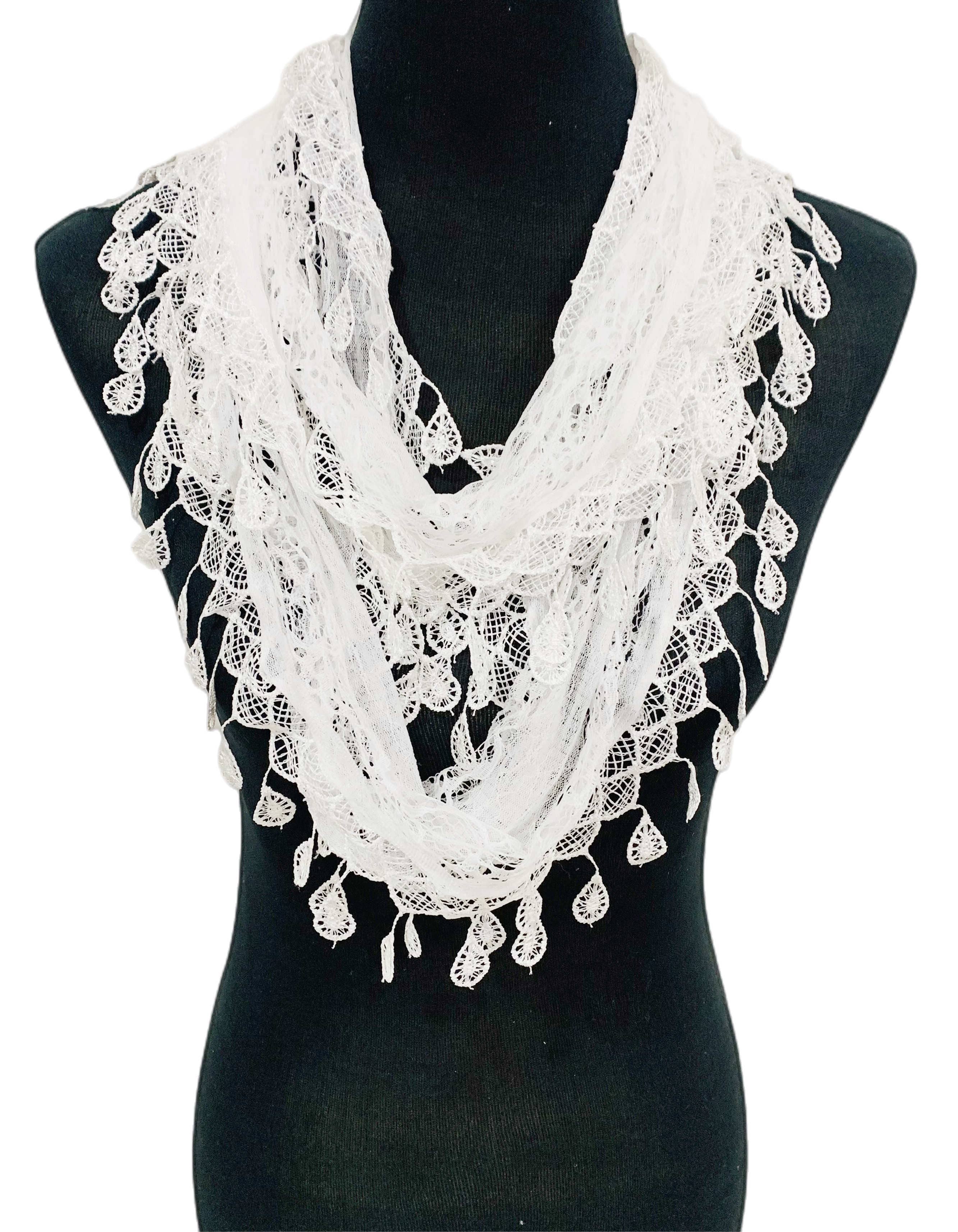JC014906 Gorgeous Elegant lace Infinity Scarf