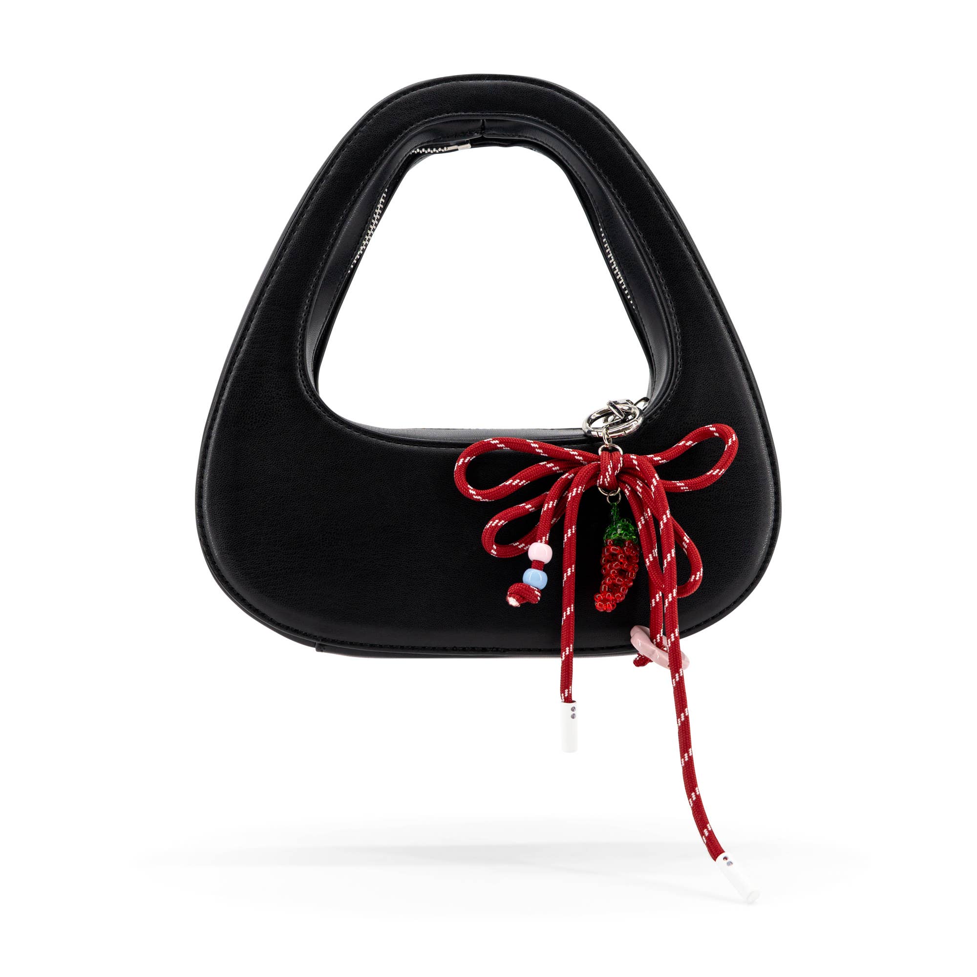 The Halo Bow Vegan Leather Charmed Clutch Bag