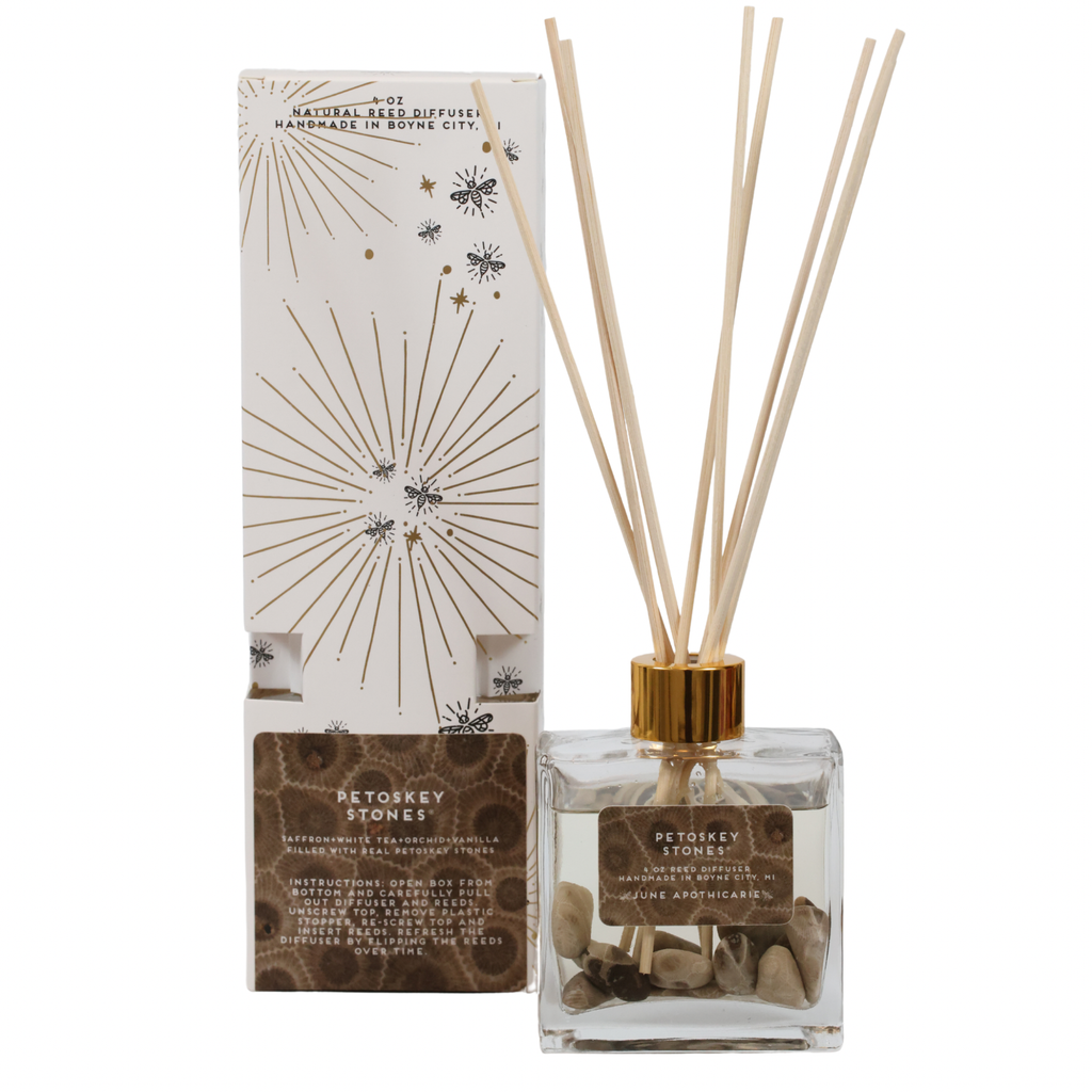 Petoskey Stones® 4 oz Luxury Reed Diffuser- Michigan