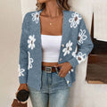 Floral Button Front Cardigan