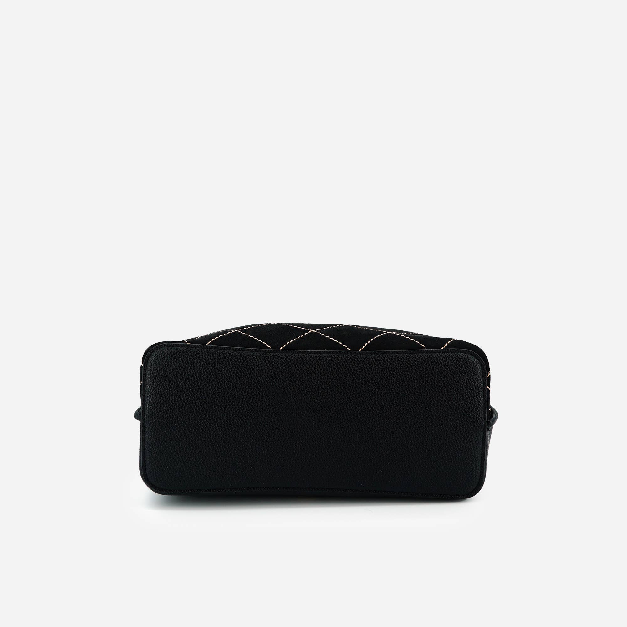 Velvet Knot Quilted Shoulder Women's Tote Bag