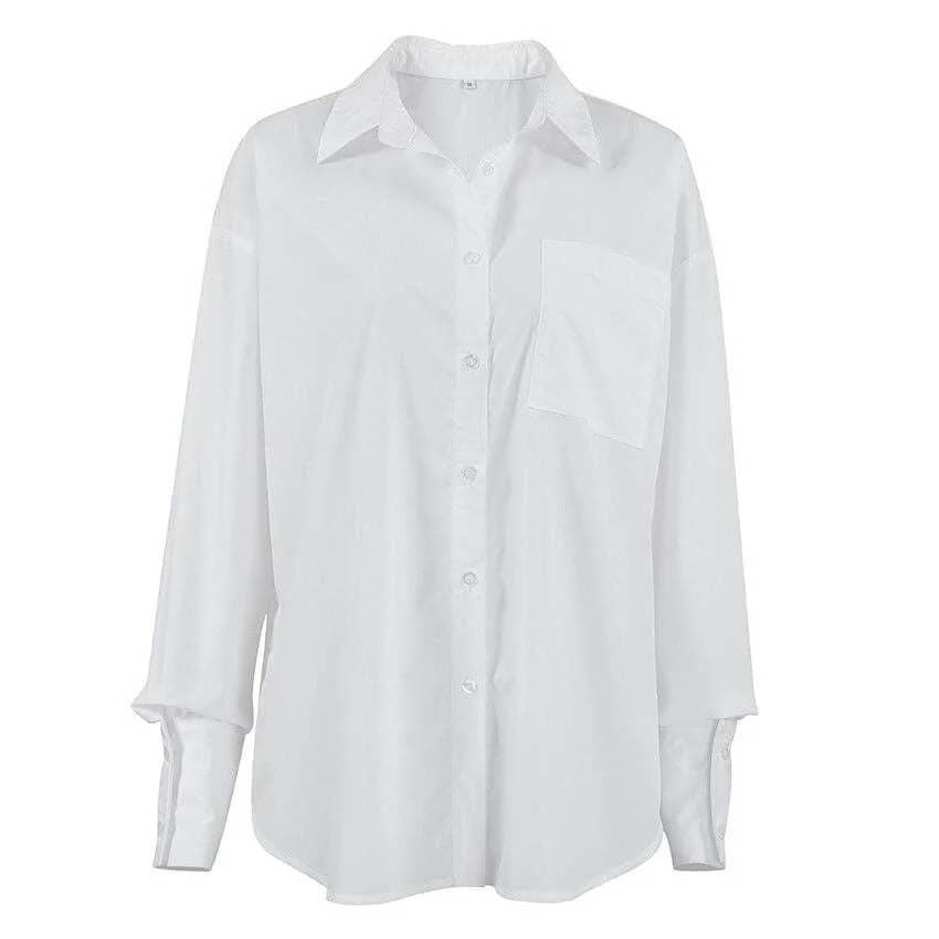 Loose Casual Lapel Elegant Shirt DPS1906