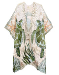 JC070960 Green-Multi Sea Turtle Kimono