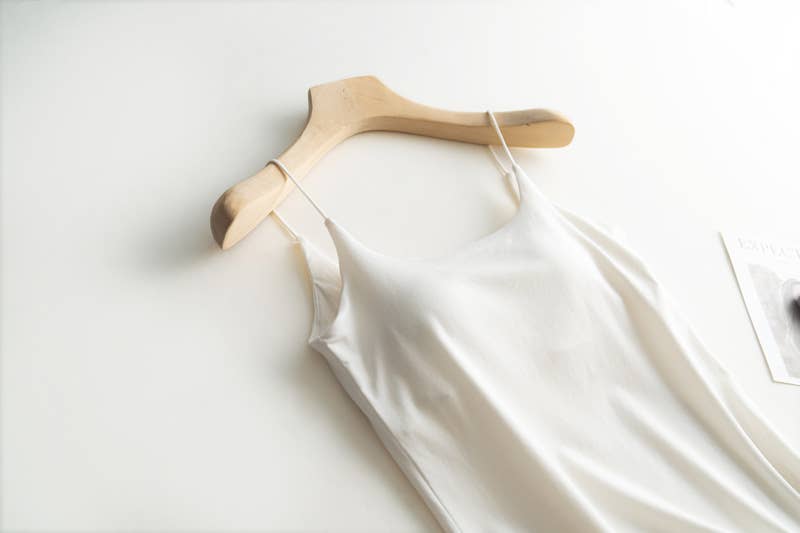 Cotton blend camisole daily regular basic self bra tank top