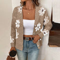 Floral Button Front Cardigan