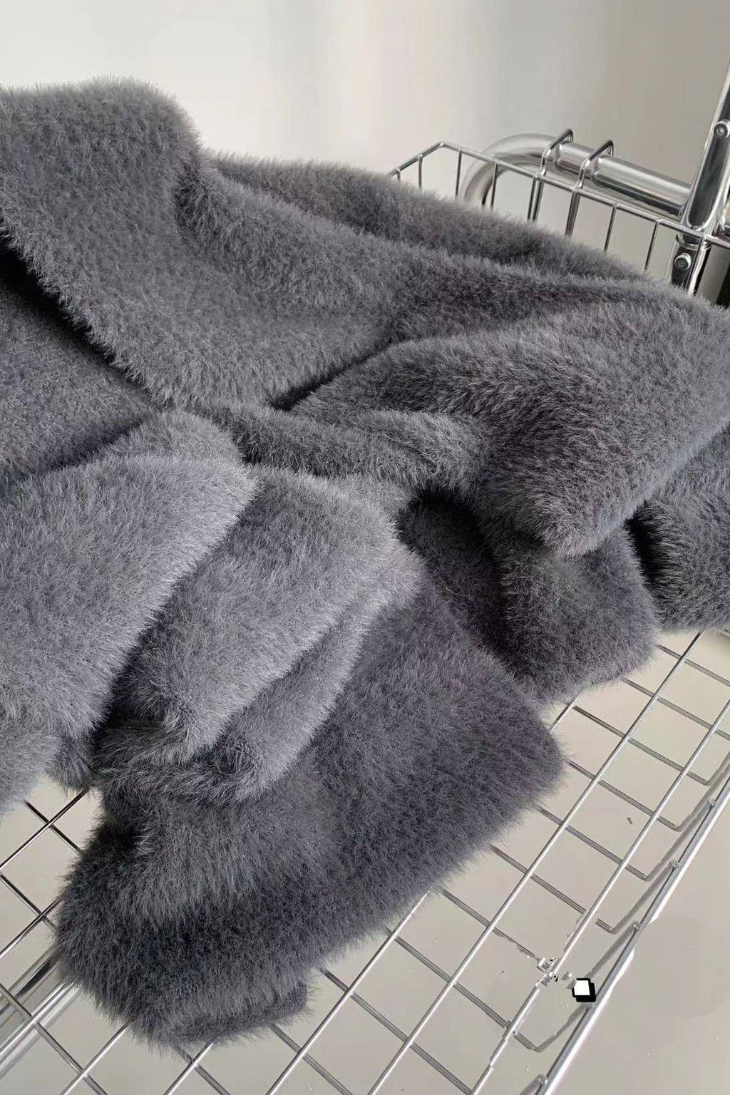 Leisure loose fluffy Knit long Cardigan