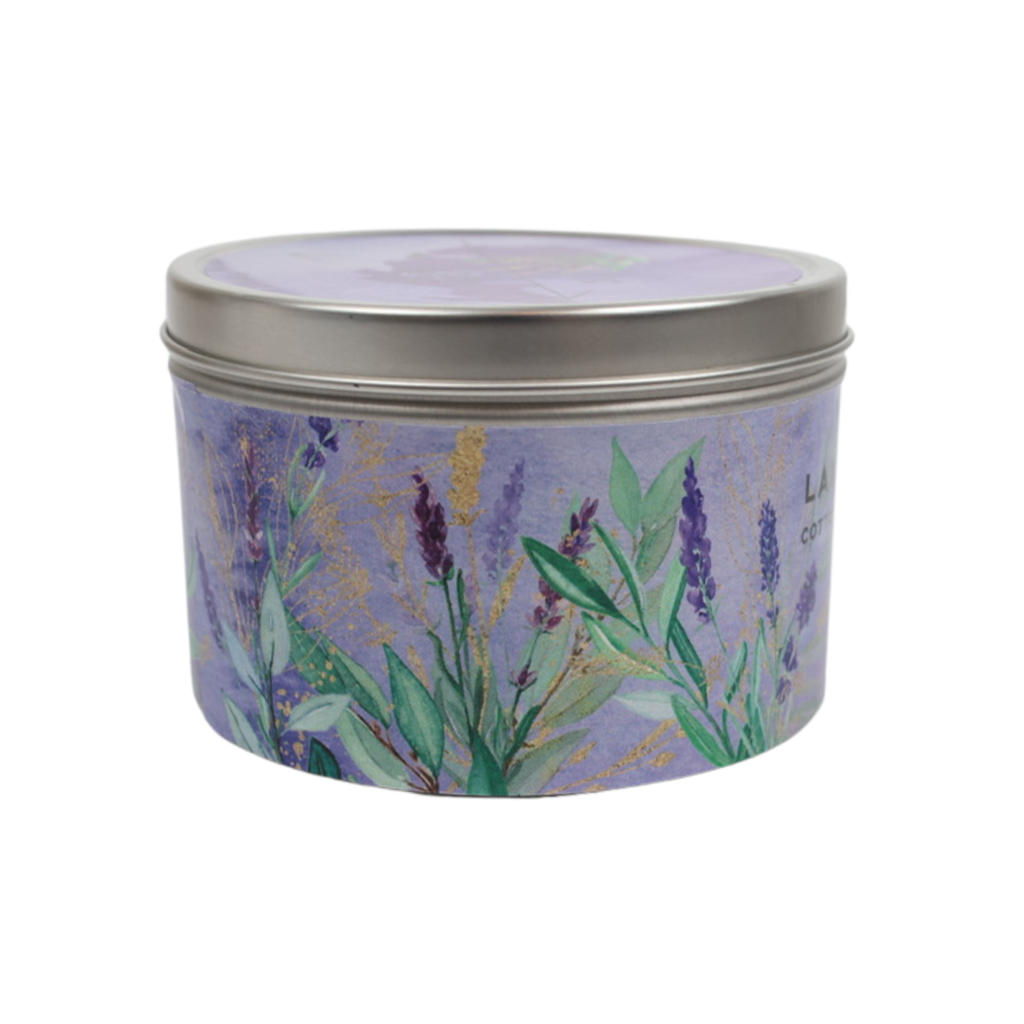 Lake Michigan Lavender Wooden Wick 11 oz Tin Candle
