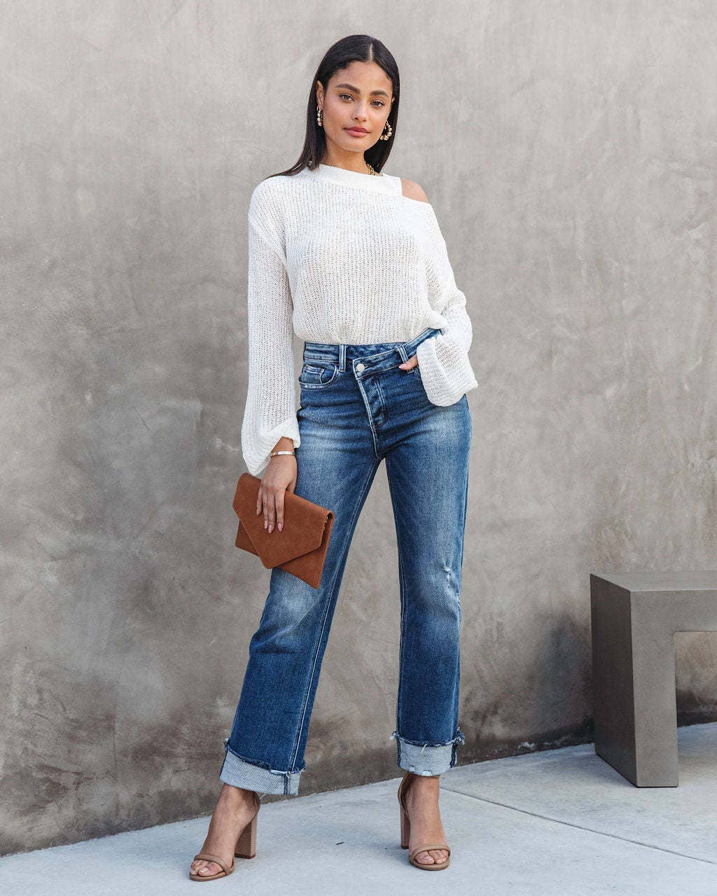 Washed Denim Pant Straight Leg Jeans DPP3019