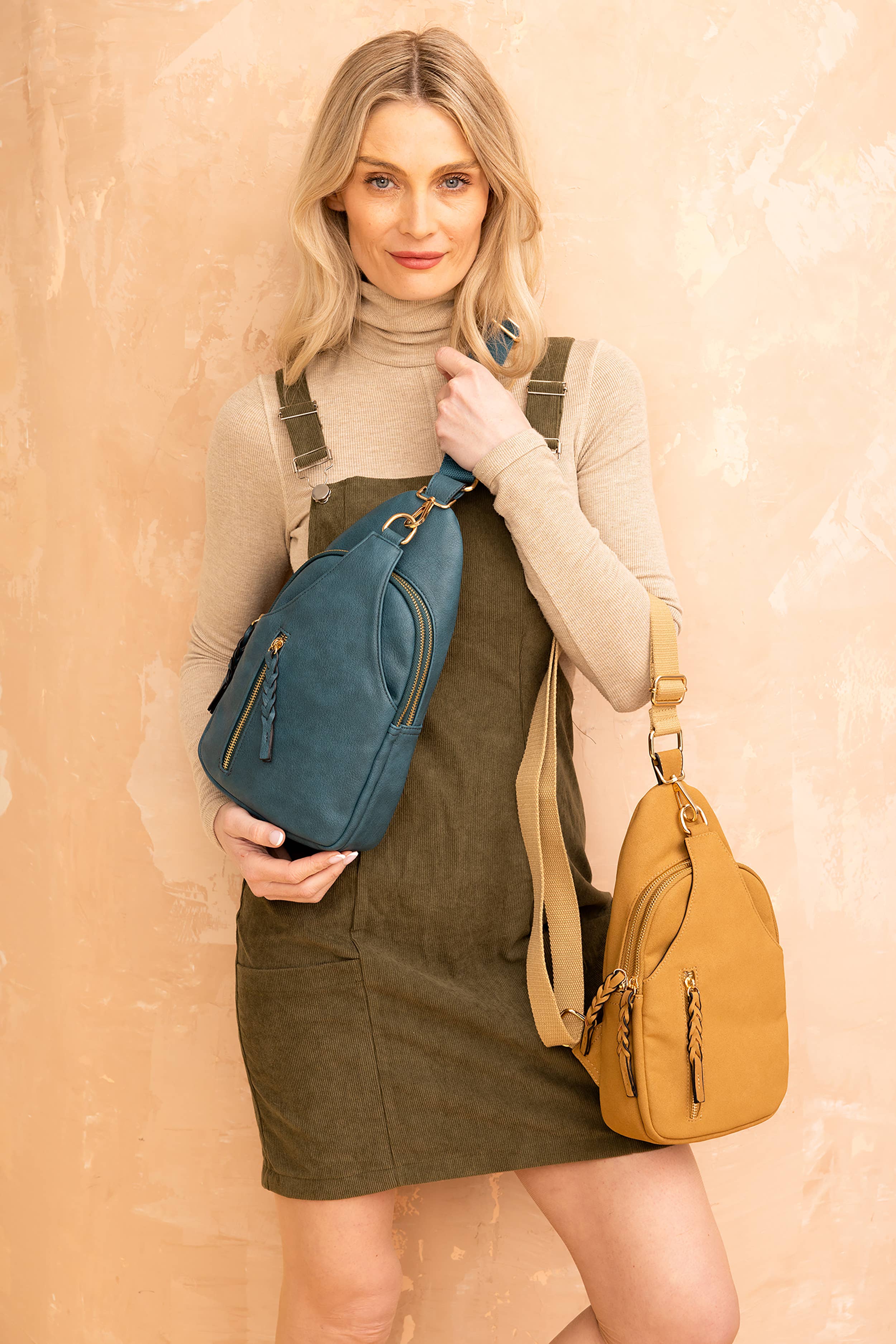 M2342 Nikki Dual Compartment Crossbody Sling Bag