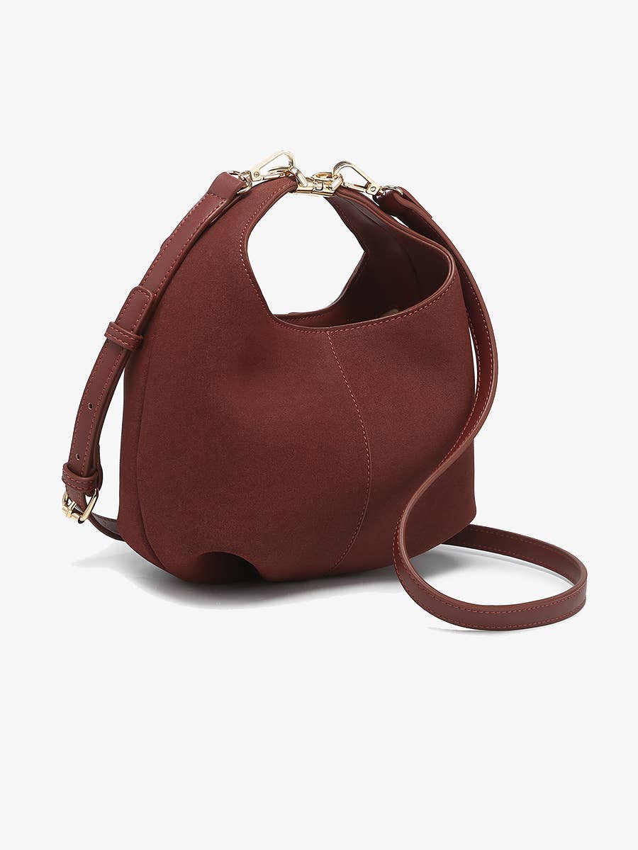 M2730 Elena Convertible Suede Crossbody Bag