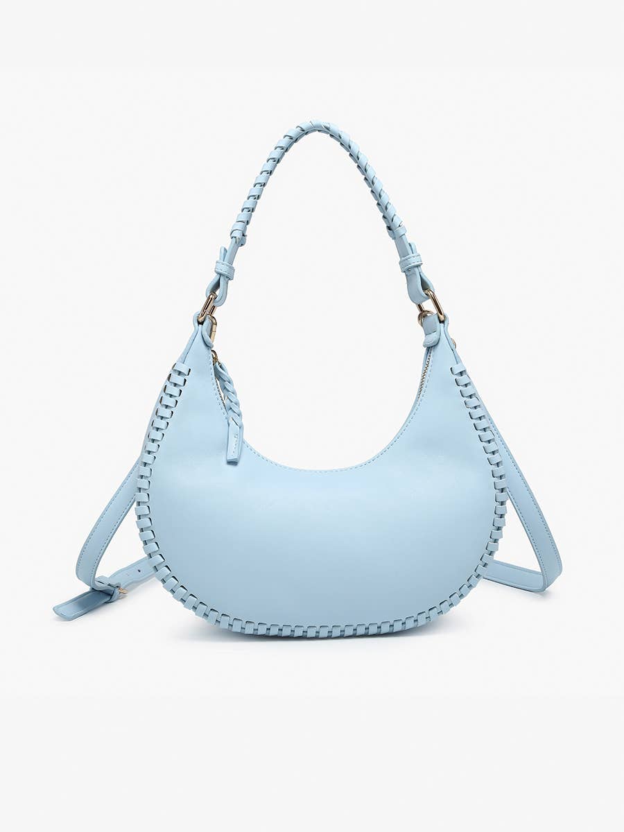 M2723 Aria Whipstitch Crescent Shoulder Bag