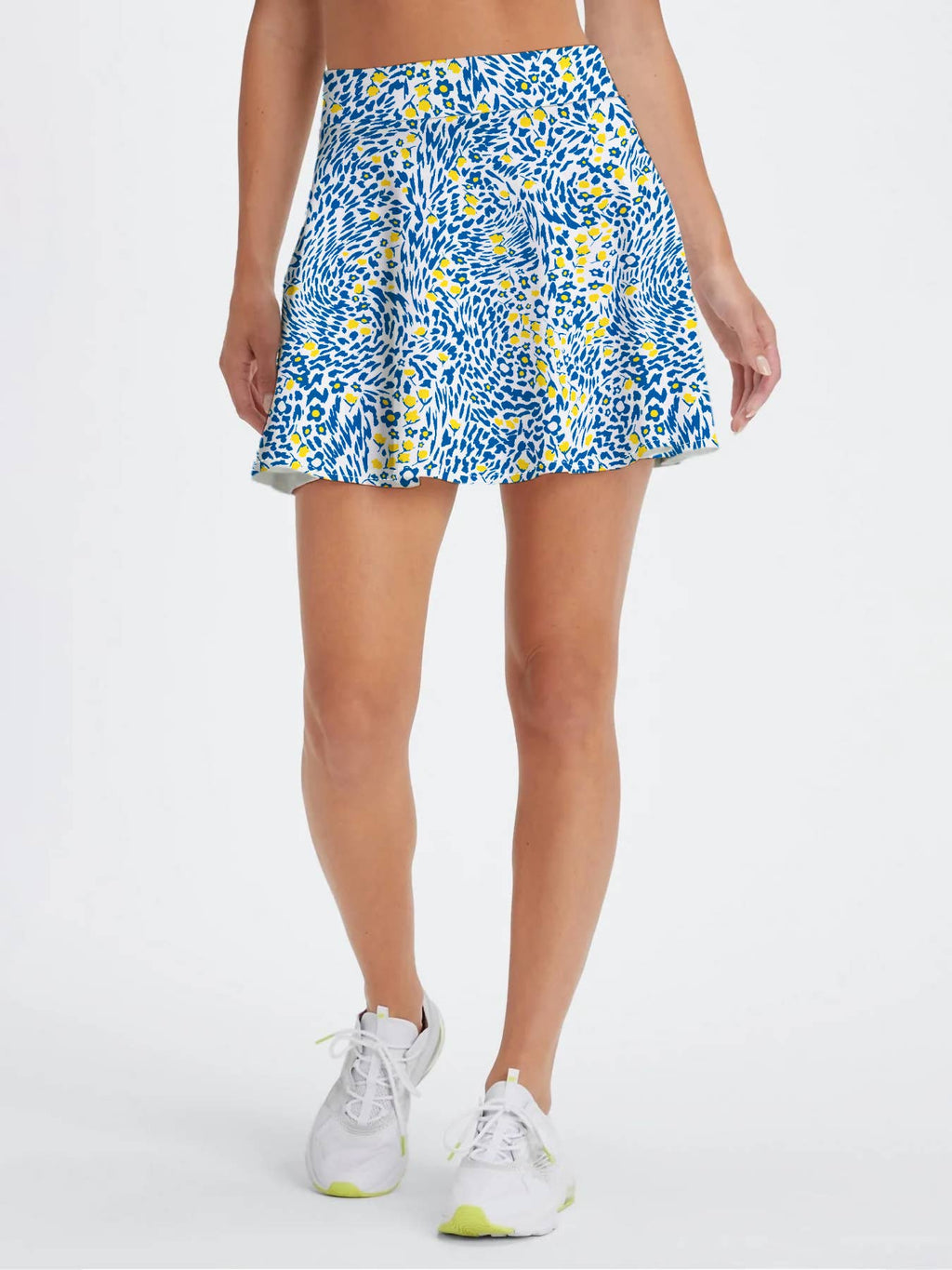 Floral print tennis skort boho athletic skirt with shorts