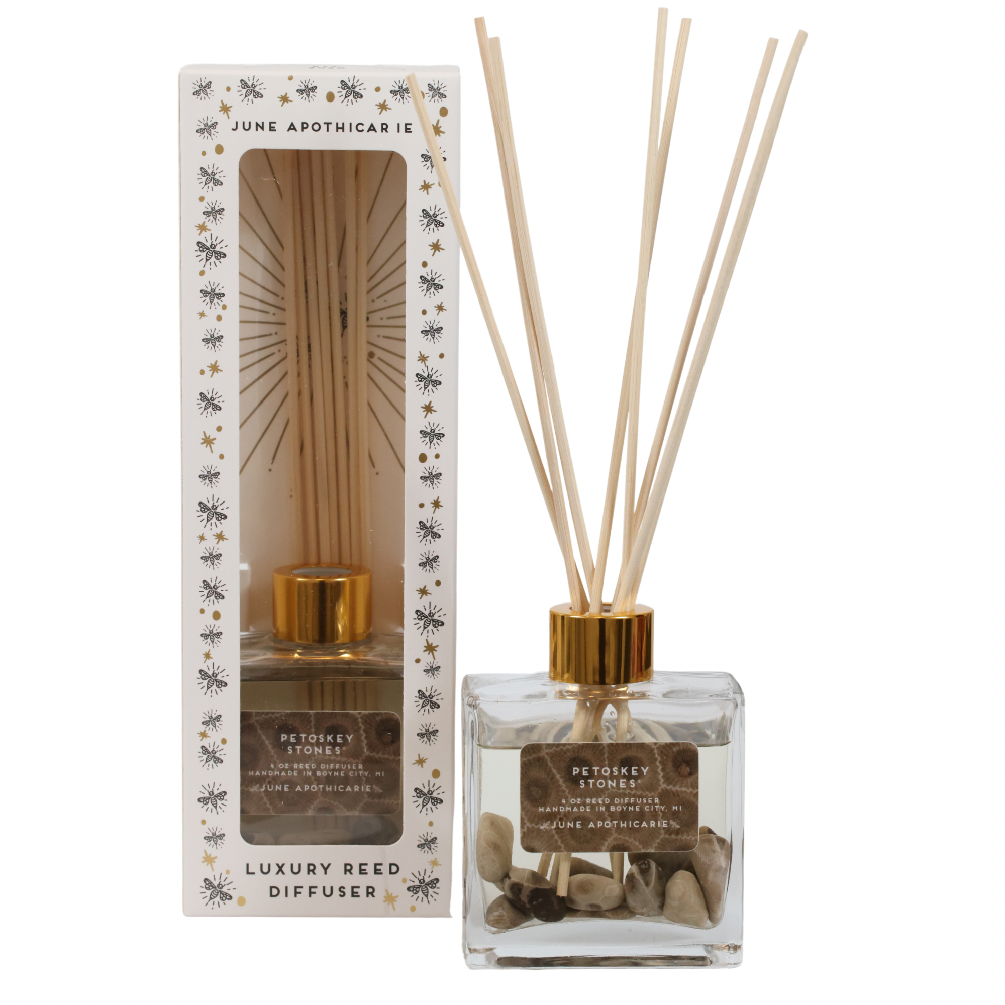 Petoskey Stones® 4 oz Luxury Reed Diffuser- Michigan