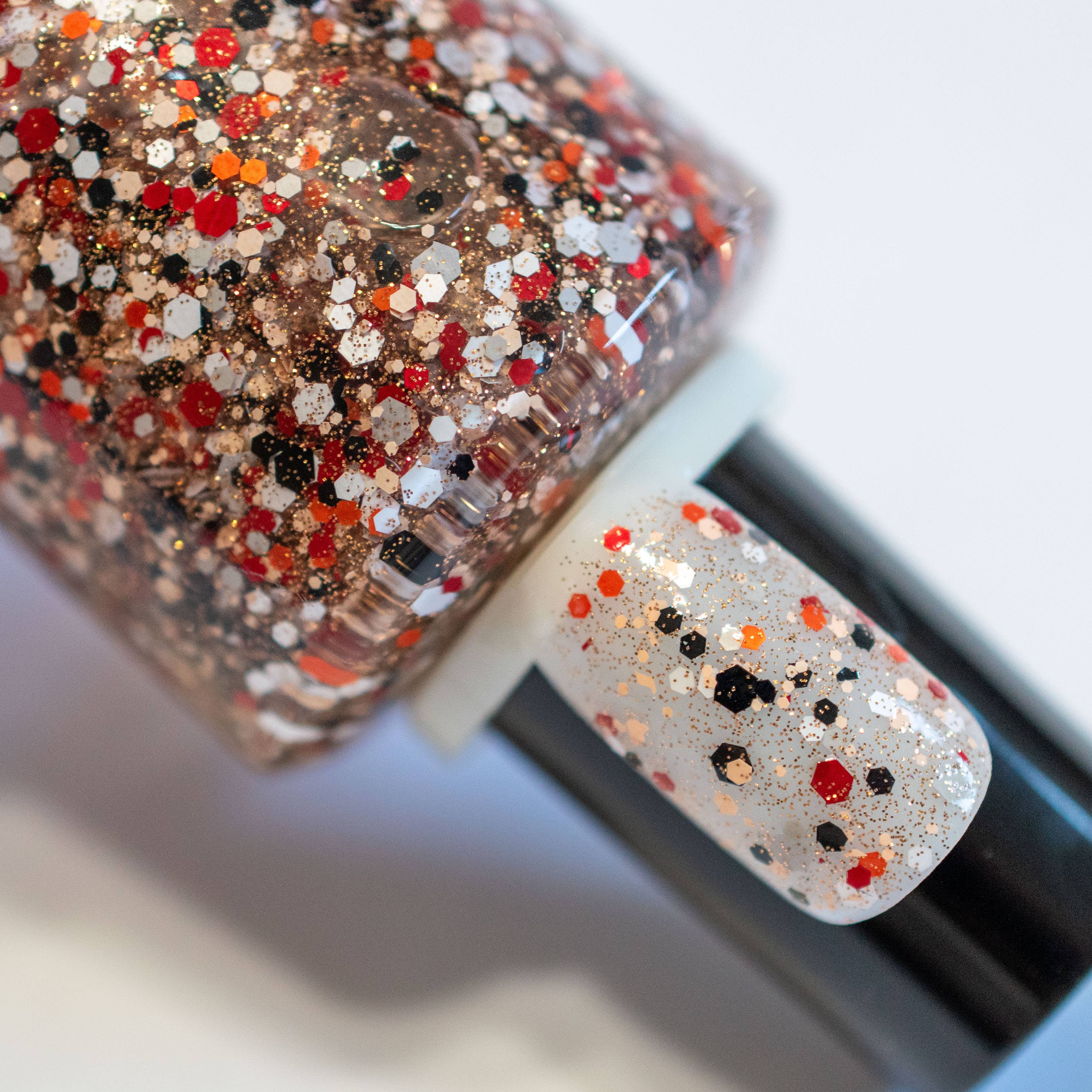 Pudding Stone ~ Nail Polish Vegan Michigan Rocks Glitter Non