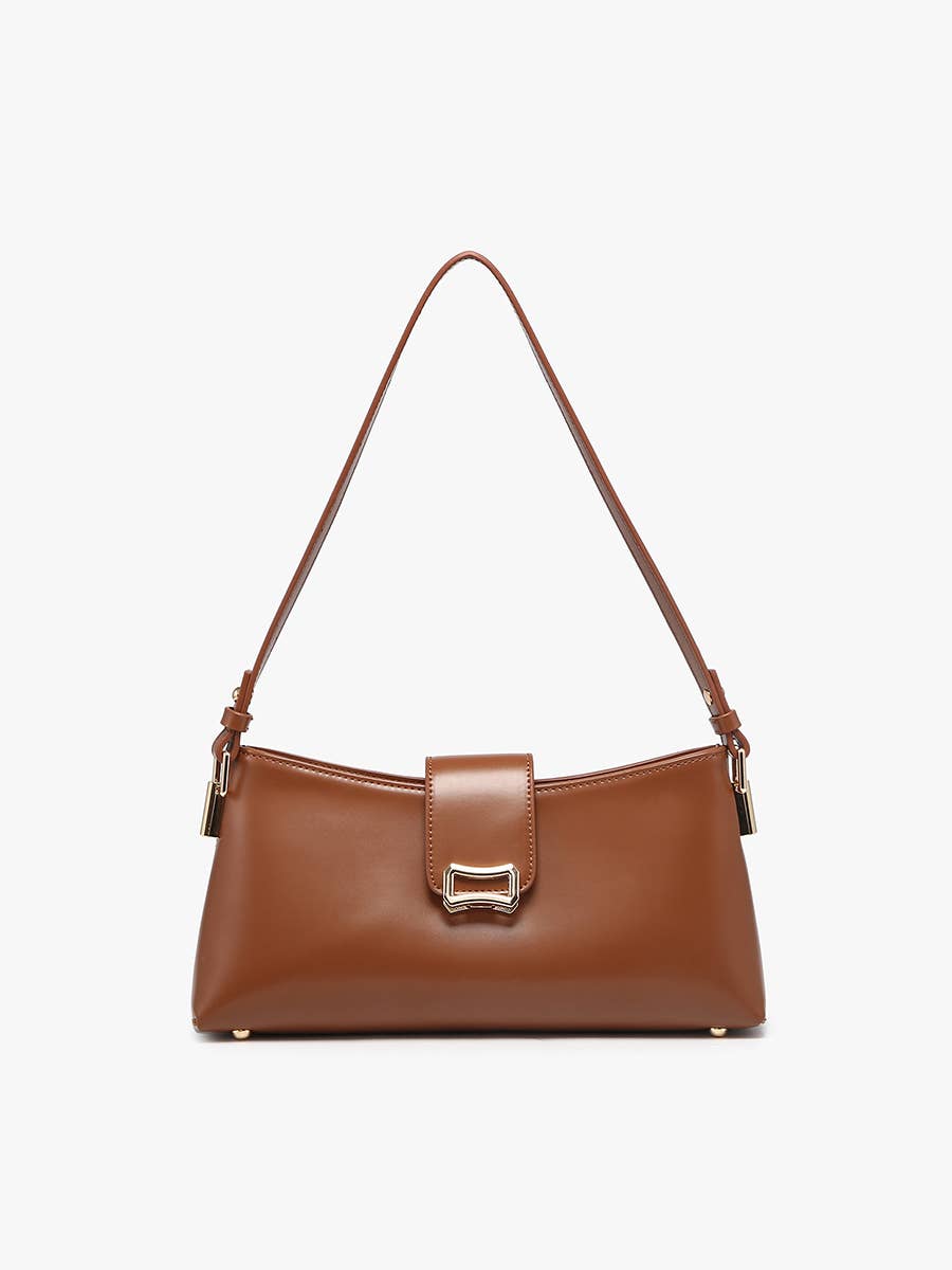 JN2832 Caracas Shoulder Bag w/ Flapover Snap Closure