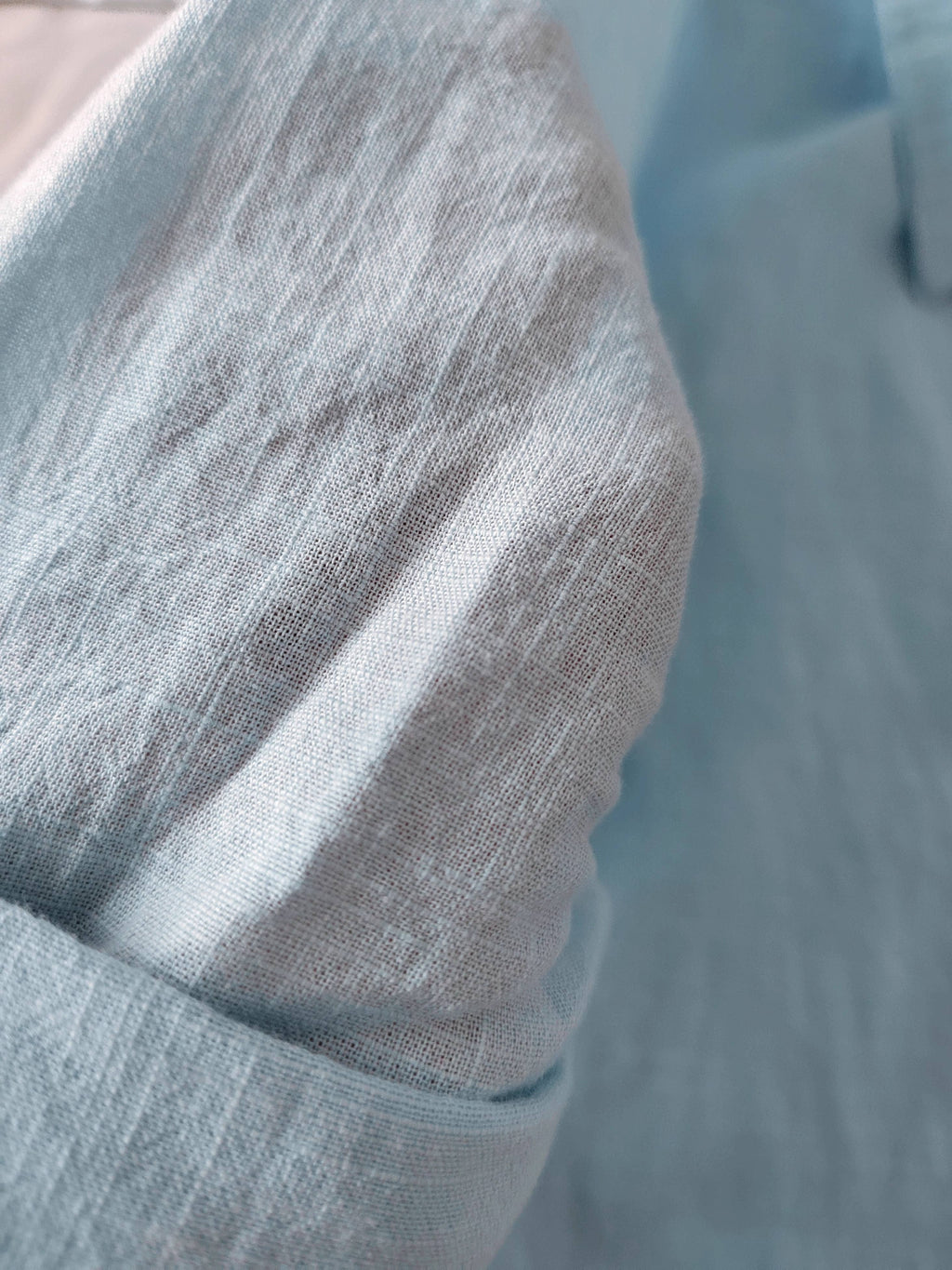 Cotton linen blend button down shirt