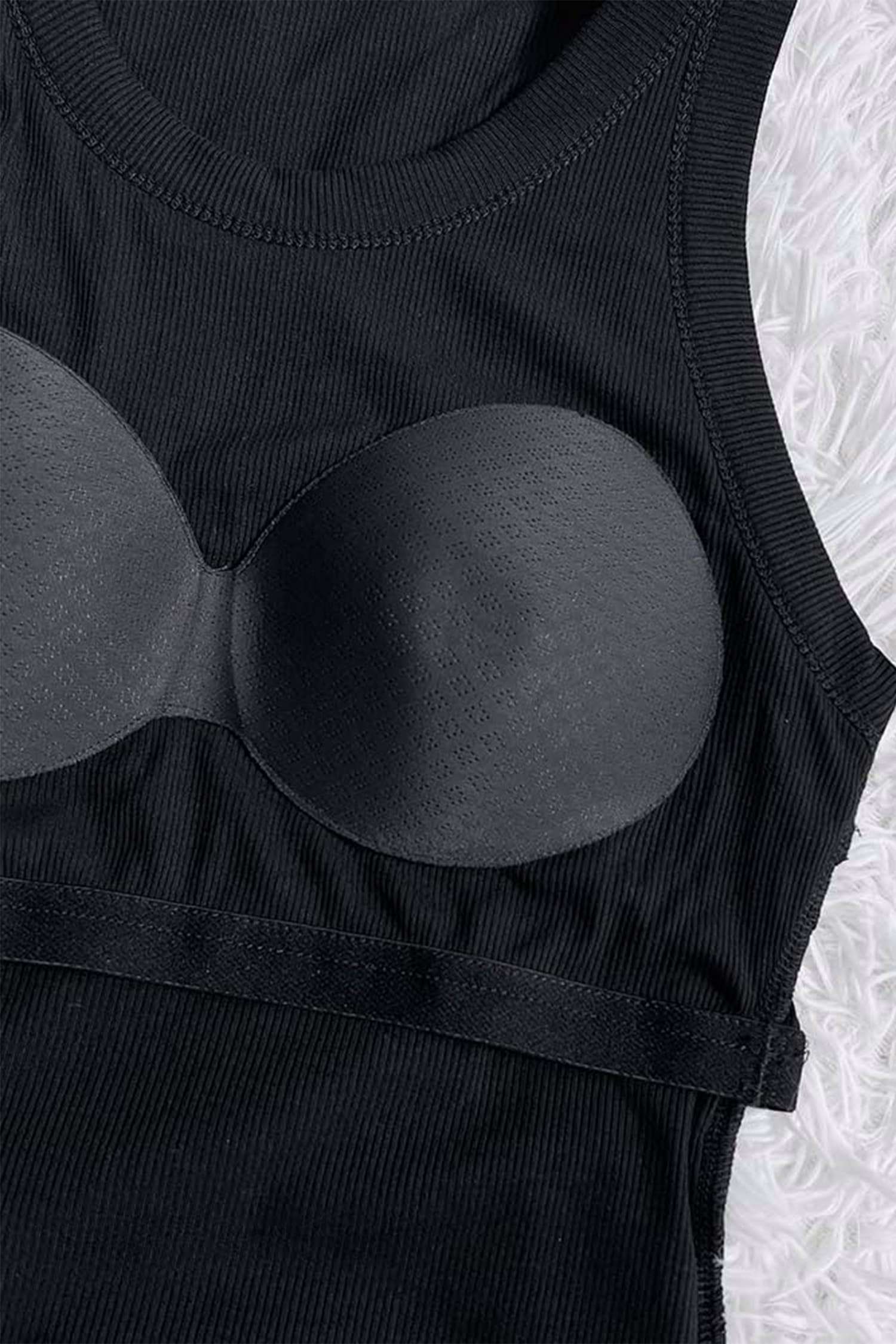 LDC Slim Ribbed Padded Tank Top