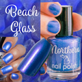 Beach Glass ~ Nail Polish Shimmer Blue Toxin Free Vegan