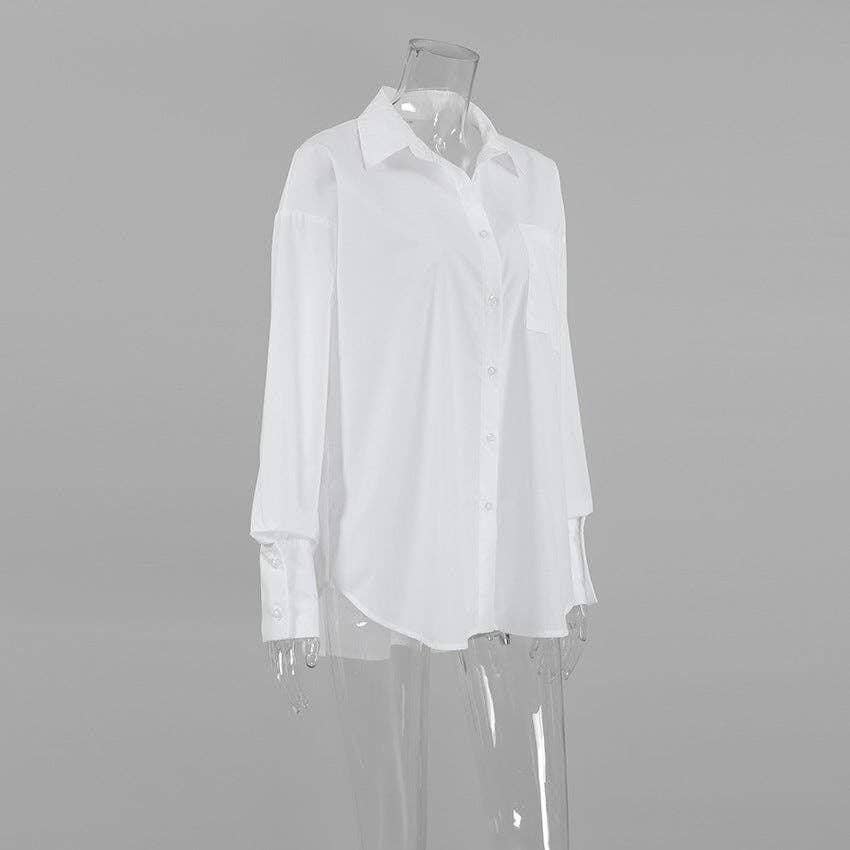 Loose Casual Lapel Elegant Shirt DPS1906