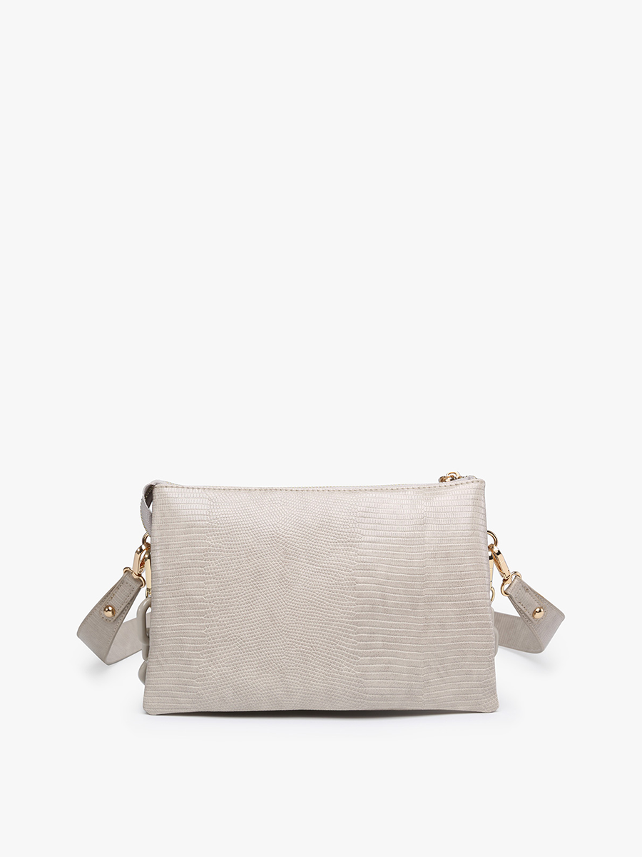M2056LZ Izzy Lizard Crossbody Bag – Chain Strap