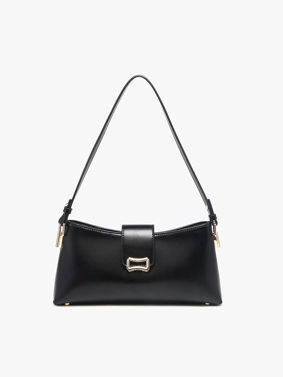 JN2832 Caracas Shoulder Bag w/ Flapover Snap Closure