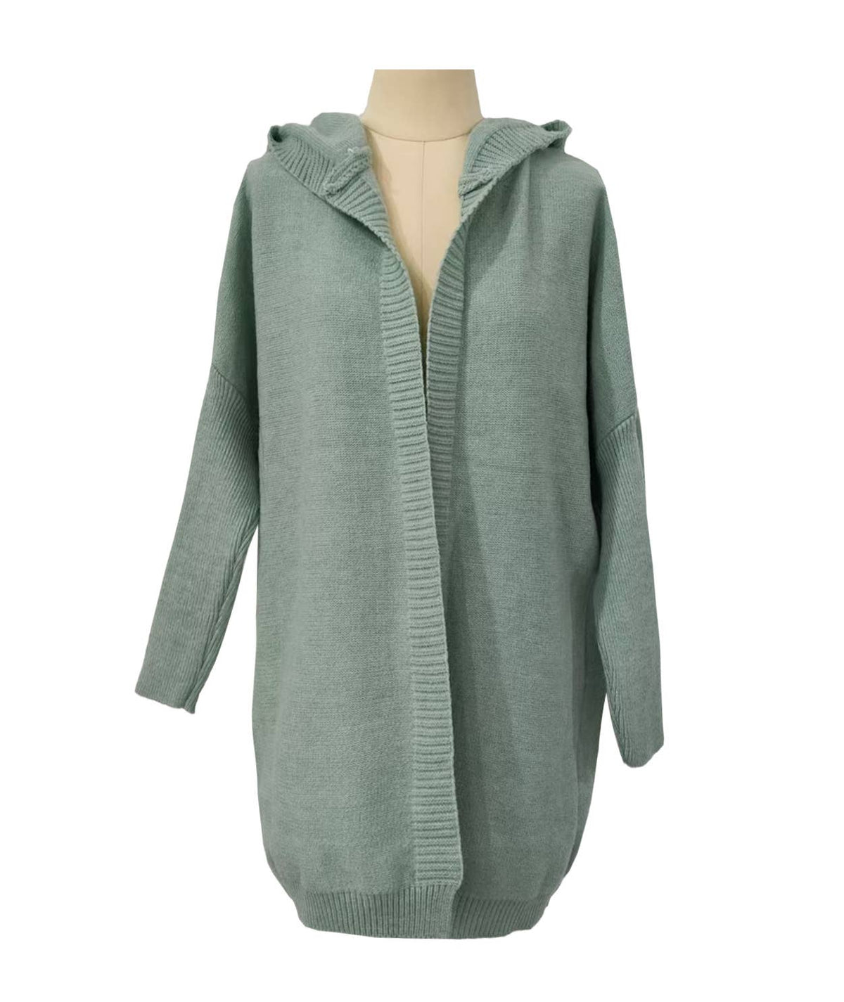 Thickened hoodie knitted cardigan