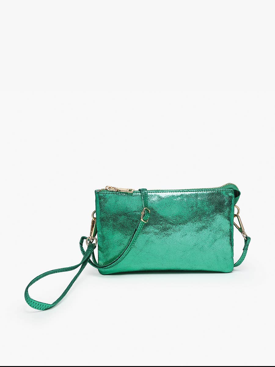 M013 Riley Monogrammable 3 Compartment Crossbody/Wristlet